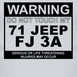 Warning Do Not Touch My 1971 FJ 3A Funny Car T Shirt