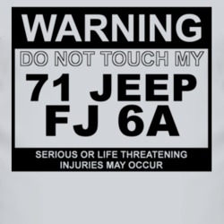 Warning Do Not Touch My 1971 FJ 6A Funny Car T Shirt