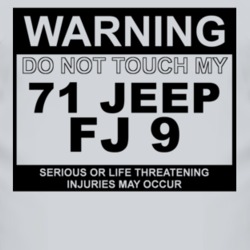 Warning Do Not Touch My 1971 FJ 9 Funny Car T Shirt