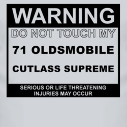 Warning Do Not Touch My 1971 Oldsmobile Cutlass Supreme Funny Car T Sh