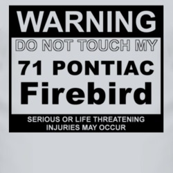 Warning Do Not Touch My 1971 Pontiac Firebird Funny Car T Shirt
