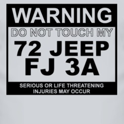 Warning Do Not Touch My 1972 FJ 3A Funny Car T Shirt