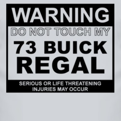 Warning Do Not Touch My 1973 BUICK REGAL Funny Car T Shirt
