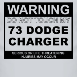 Warning Do Not Touch My 1973 DODGE CHARGER Funny Car T Shirt