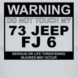 Warning Do Not Touch My 1973 FJ 6 Funny Car T Shirt