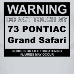 Warning Do Not Touch My 1973 Pontiac Grand Safari Funny Car T Shirt
