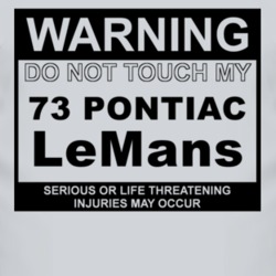 Warning Do Not Touch My 1973 Pontiac LeMans Funny Car T Shirt