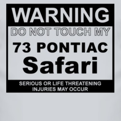 Warning Do Not Touch My 1973 Pontiac Safari Funny Car T Shirt