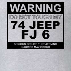 Warning Do Not Touch My 1974 FJ 6 Funny Car T Shirt