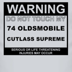 Warning Do Not Touch My 1974 Oldsmobile Cutlass Supreme Funny Car T Sh