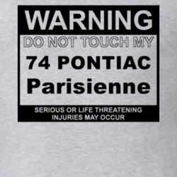 Warning Do Not Touch My 1974 Pontiac Parisienne Funny Car T Shirt