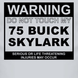 Warning Do Not Touch My 1975 BUICK SKYLARK Funny Car T Shirt