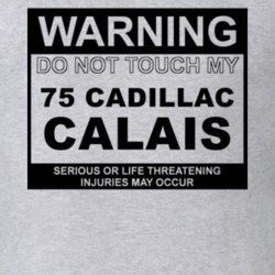 Warning Do Not Touch My 1975 Cadillac Calais Funny Car T Shirt