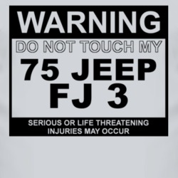 Warning Do Not Touch My 1975 FJ 3 Funny Car T Shirt