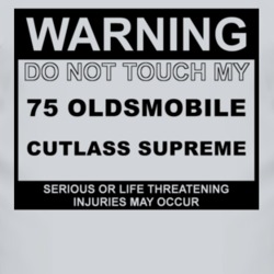 Warning Do Not Touch My 1975 Oldsmobile Cutlass Supreme Funny Car T Sh