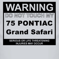 Warning Do Not Touch My 1975 Pontiac Grand Safari Funny Car T Shirt