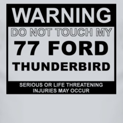 Warning Do Not Touch My 1977 Thunderbird Funny Car T Shirt