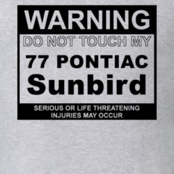 Warning Do Not Touch My 1977 Pontiac Sunbird Funny Car T Shirt