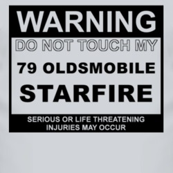 Warning Do Not Touch My 1979 Oldsmobile Starfire Funny Car T Shirt