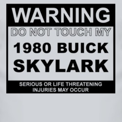 Warning Do Not Touch My 1980 BUICK SKYLARK Funny Car T Shirt