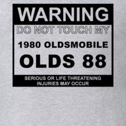 Warning Do Not Touch My 1980 Oldsmobile Olds 88 Funny Car T Shirt