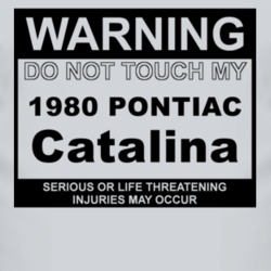 Warning Do Not Touch My 1980 Pontiac Catalina Funny Car T Shirt