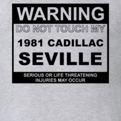 Warning Do Not Touch My 1981 Cadillac Seville Funny Car T Shirt