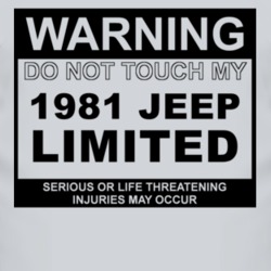 Warning Do Not Touch My 1981 Limited Funny Car T Shirt
