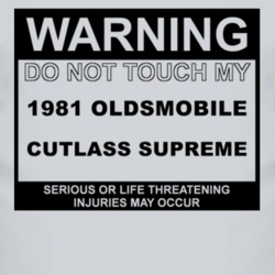 Warning Do Not Touch My 1981 Oldsmobile Cutlass Supreme Funny Car T Sh