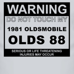 Warning Do Not Touch My 1981 Oldsmobile Olds 88 Funny Car T Shirt
