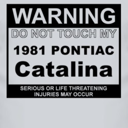 Warning Do Not Touch My 1981 Pontiac Catalina Funny Car T Shirt