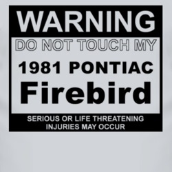 Warning Do Not Touch My 1981 Pontiac Firebird Funny Car T Shirt