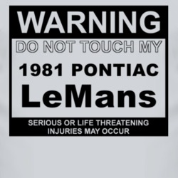 Warning Do Not Touch My 1981 Pontiac LeMans Funny Car T Shirt