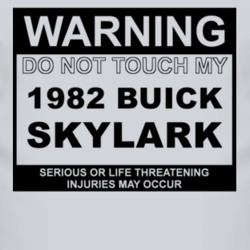 Warning Do Not Touch My 1982 BUICK SKYLARK Funny Car T Shirt