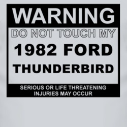 Warning Do Not Touch My 1982 Thunderbird Funny Car T Shirt