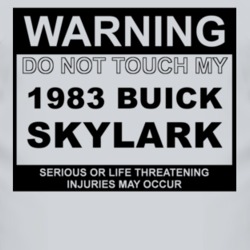 Warning Do Not Touch My 1983 BUICK SKYLARK Funny Car T Shirt