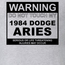 Warning Do Not Touch My 1984 Dodge Aries Funny Car T Shirt