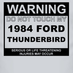 Warning Do Not Touch My 1984 Thunderbird Funny Car T Shirt