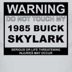 Warning Do Not Touch My 1985 BUICK SKYLARK Funny Car T Shirt