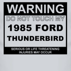 Warning Do Not Touch My 1985 Thunderbird Funny Car T Shirt