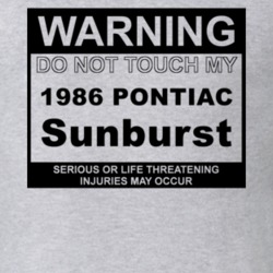 Warning Do Not Touch My 1986 Pontiac Sunburst Funny Car T Shirt