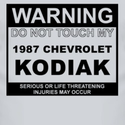 Warning Do Not Touch My 1987 Chevy Kodiak Funny Car T Shirt