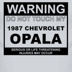 Warning Do Not Touch My 1987 Chevy Opala Funny Car T Shirt