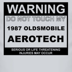 Warning Do Not Touch My 1987 Oldsmobile Aerotech Funny Car T Shirt