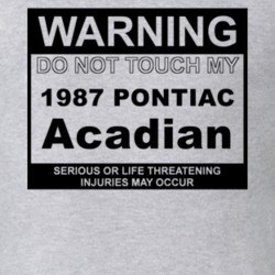 Warning Do Not Touch My 1987 Pontiac Acadian Funny Car T Shirt