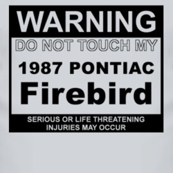 Warning Do Not Touch My 1987 Pontiac Firebird Funny Car T Shirt