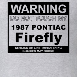 Warning Do Not Touch My 1987 Pontiac Firefly Funny Car T Shirt
