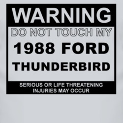Warning Do Not Touch My 1988 Thunderbird Funny Car T Shirt