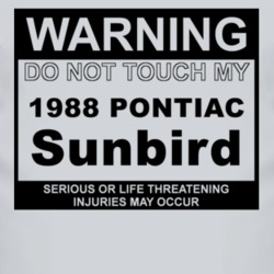 Warning Do Not Touch My 1988 Pontiac Sunbird Funny Car T Shirt
