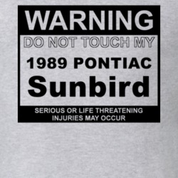 Warning Do Not Touch My 1989 Pontiac Sunbird Funny Car T Shirt
